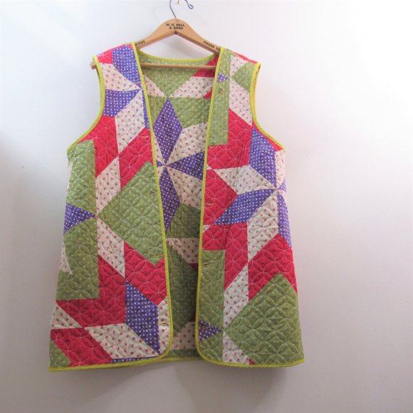 Anthropologie 3 in 1 Parka Coat with Removeable Patchwork Quilted Vest - Picture 2 of 7